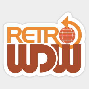 RetroWDW Stacked Logo Sticker